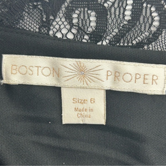 BOSTON PROPER Layered Lace DRESS - Picture 6 of 7